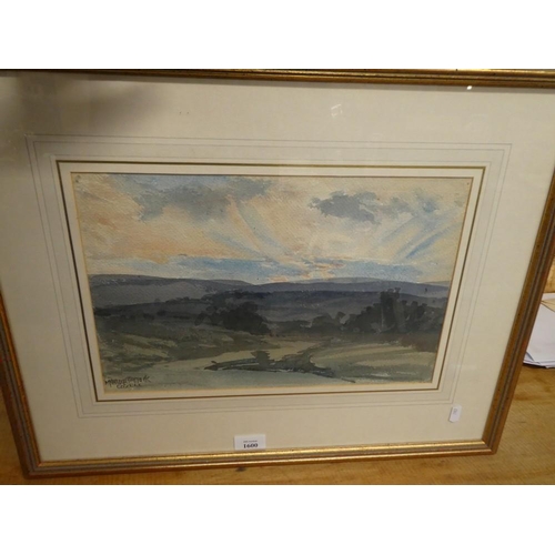 1600 - Framed Watercolour - 