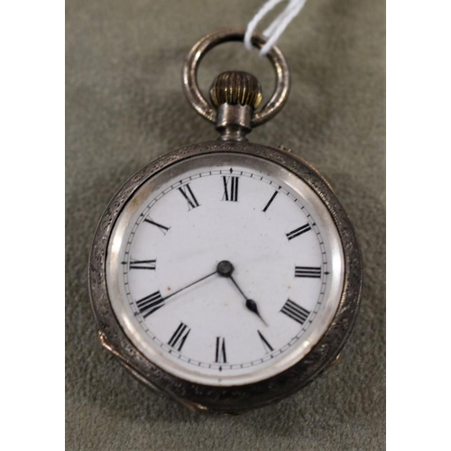 2179 - London Silver Cased Fob Watch.