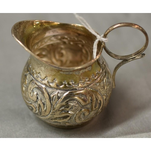 2207 - Small Birmingham Silver Cream Jug, approx 1oz troy.