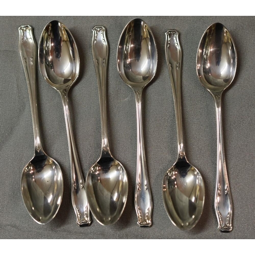 2237 - Six Sheffield Silver Coffee Spoons, 1.9oz troy.