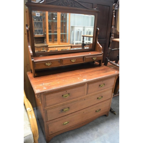 3029 - Victorian Mahogany Dressing Chest