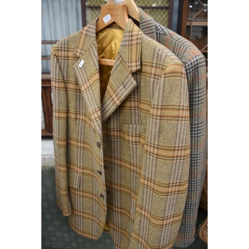 3050 - 2 Pure Wool Mens Tweed Jackets Size Reg