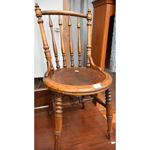 3143 - Victorian Pine Dining Chair