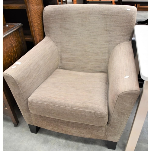 3181 - Grey Fabric Upholstered Armchair