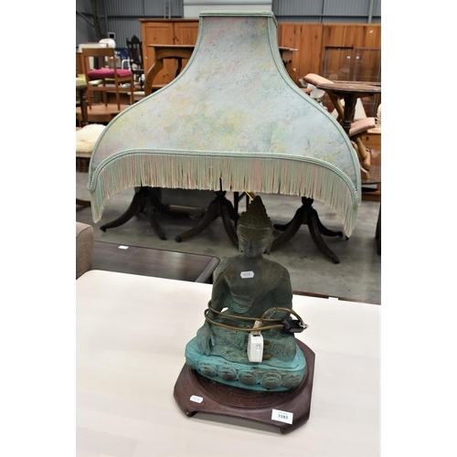 3183 - Eastern Figural Lamp Base & Shade