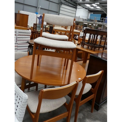 3302 - Farstrup Of Denmark Extending Dining Table & 6 Chairs