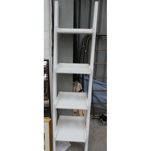 3338 - White Painted Wall Mounted Bookcase