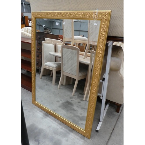 3353 - Ornate Gilt Framed Bevelled Wall Mirror 88cms x 120cms