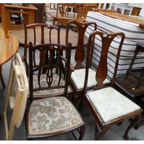 3360 - Folding Occasional Table & Assorted Chairs