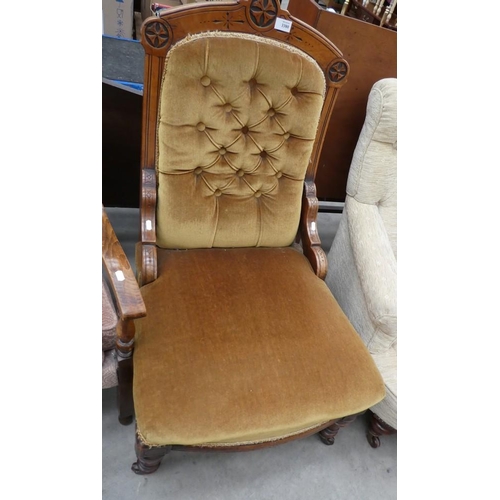 3380 - Victorian Mahogany Nursing Chair