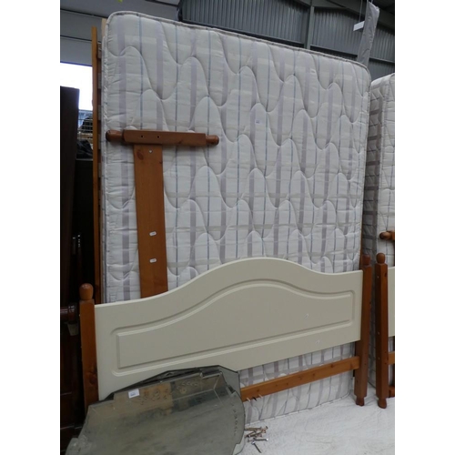 3412 - Pine Double Bed & Mattress