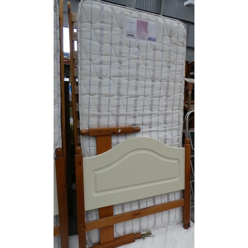 3413 - Pine Single Bed & Mattress