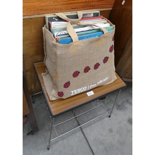 3461 - 1970's  Record Table With Quantity Of LP Records