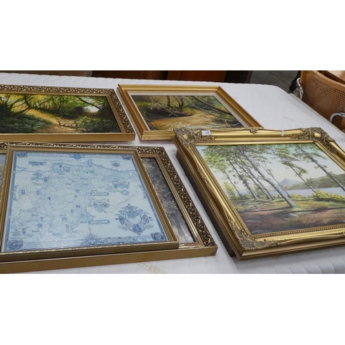 3590 - Assorted Paintings & Prints