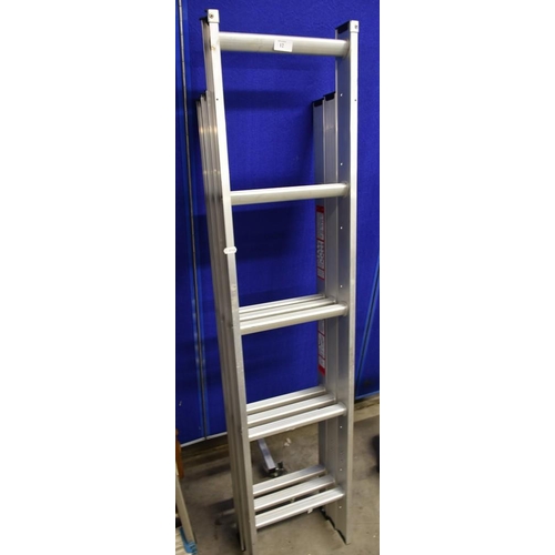 12 - Set Of Extending Aluminium Ladders