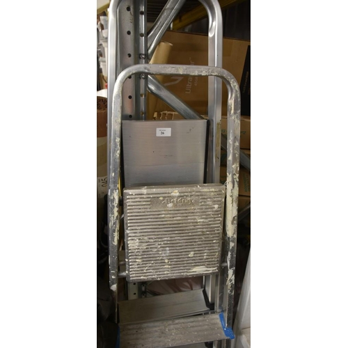 26 - 2 Aluminium Step Ladders