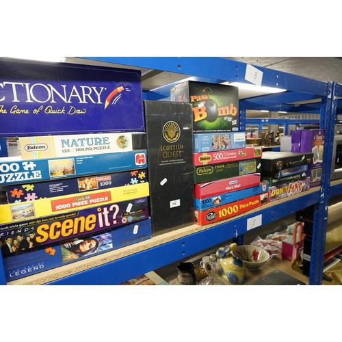 310 - Large Collection of Vintage Board Games, Jigsaws etc.