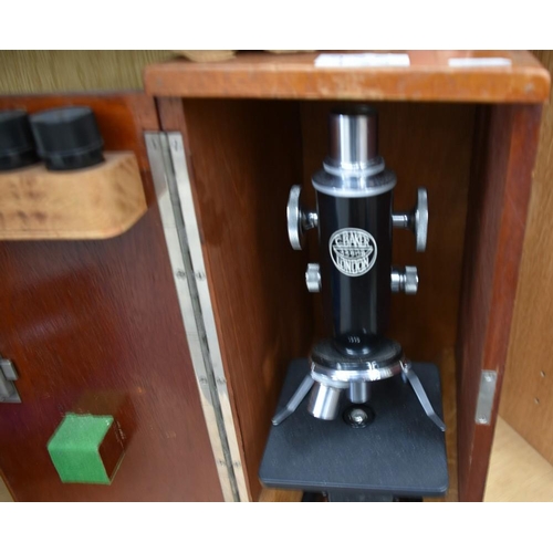 735 - C Baker of London Microscope Serial Number 35908.