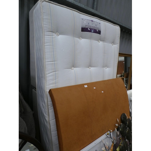 3271 - 4ft Divan Bed with Fabric Upholstered Headboard