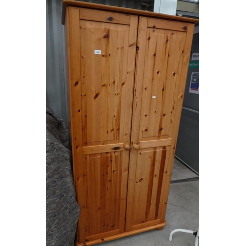 3420 - Pine 2 Door Wardrobe