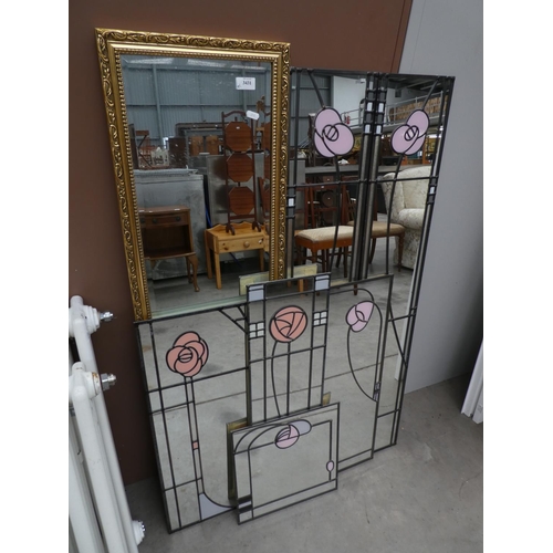 3431 - 6 Assorted Modern Mirrors