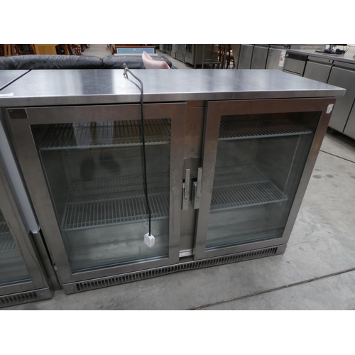 3483 - Commercial 3 Door Glass Fronted Refrigerator