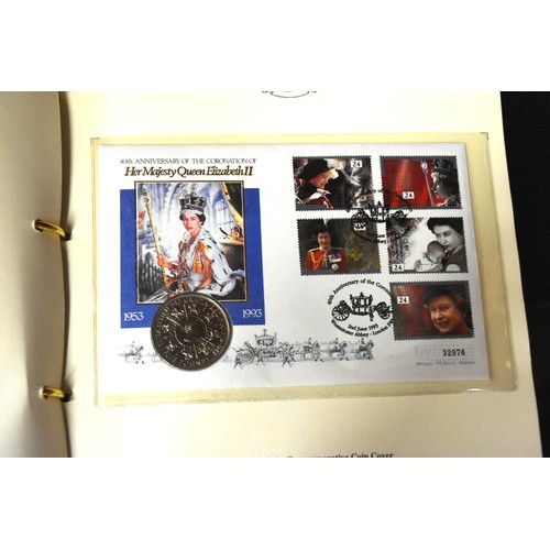 1557 - Two Albums - First Day Coin Covers (WWII) & Royal Family.