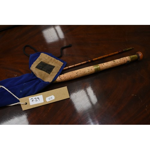 739 - Wallace Kerr Cane Fly Rod.