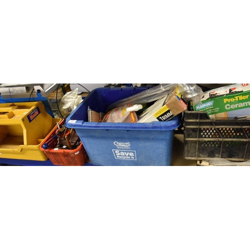 130 - 4 Boxes - Hand Tools, Tile Cutter, Decorating Equipment etc