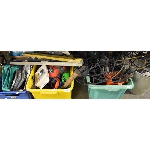 134 - 4 Boxes - Routers, Brackets, Hand Tools etc