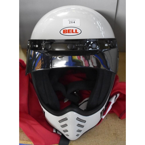 214 - Bell Moto 3 Motorcycle Helmet Size Large.