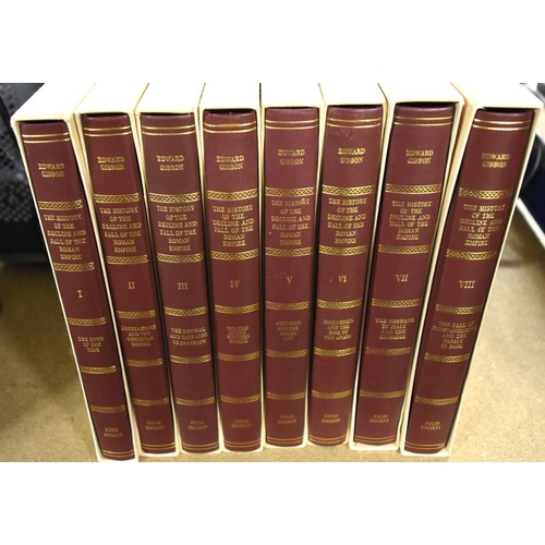 259 - 8 Folio Society Books - Decline and Fall of the Roman Empire Vol 1 -8