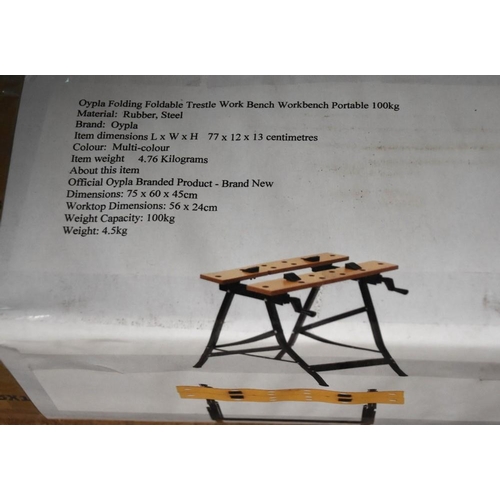 272 - 2 Folding Trestle Work Benches