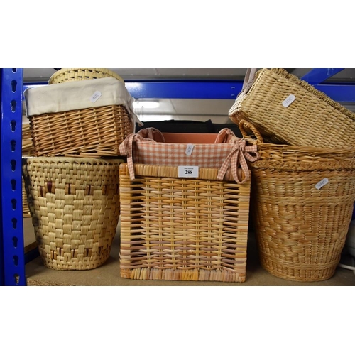 288 - 9 Assorted Baskets