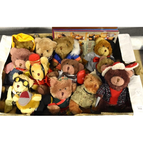 316 - Box 13 Collectors Teddy Bears