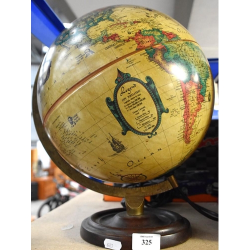 325 - Light Up Terrestrial Globe