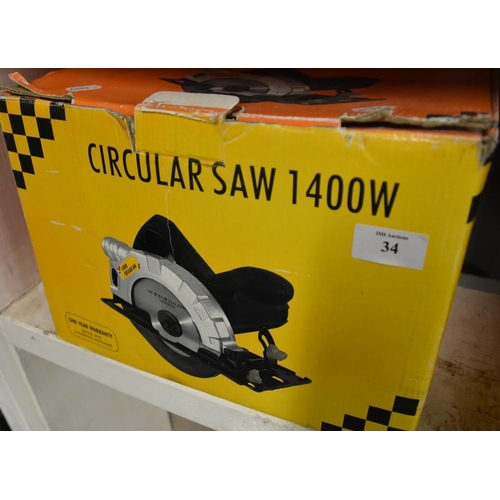 34 - 1400w Circular Saw