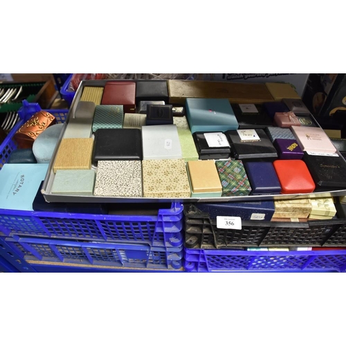 356 - 5 Trays of Jewellery & Watch Boxes