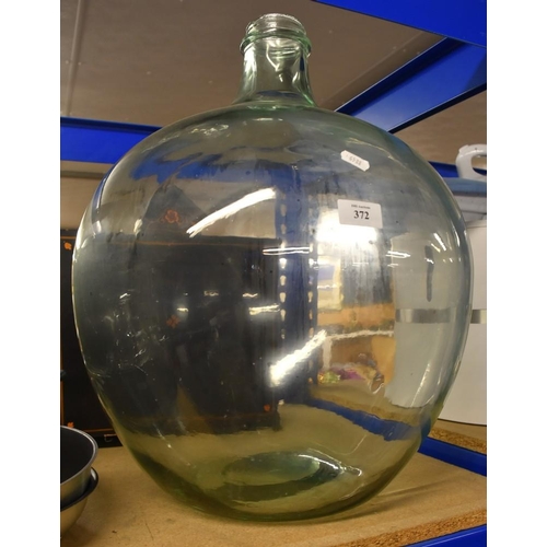 372 - Large Green Glass Carboy