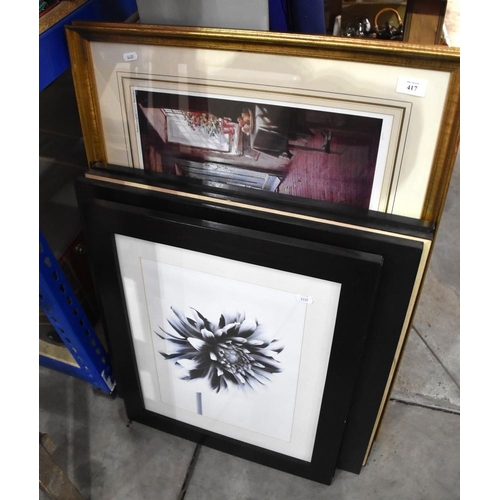 417 - 10 Framed Prints & Engravings