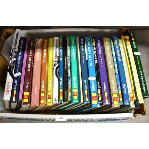 430 - Box Assorted Haynes Manuals