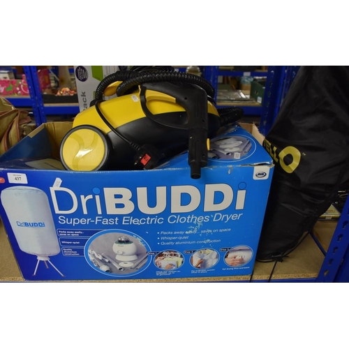 437 - Steam Cleaner and a Dri-Buddi Electric Cloths Drier