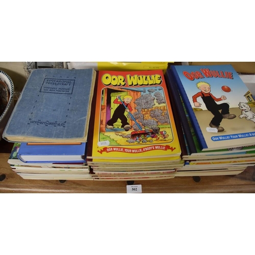 502 - Assorted Annuals & Books