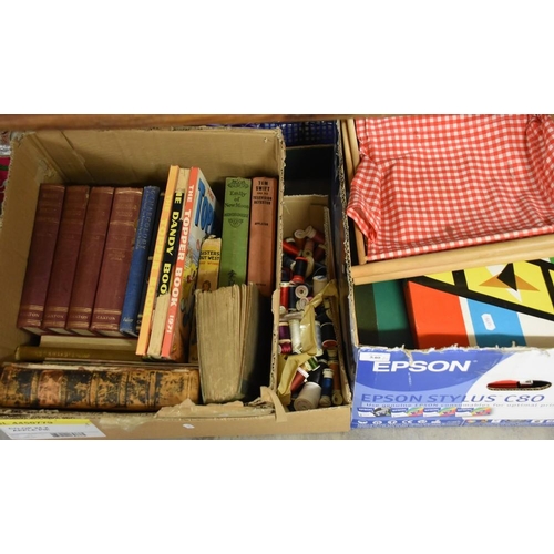 540 - 3 Boxes - Books, Board Games & Sewing Items