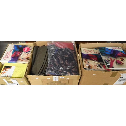 541 - 3 Boxes - Linen & Sewing Items