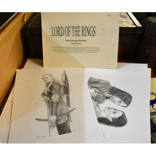 589 - Set of Signed Limited Edition Lord of the Rings Prints by Pippa Matthews