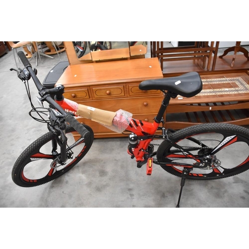 61 - Hardroxx CC220 Folding Mountain Bike (New)