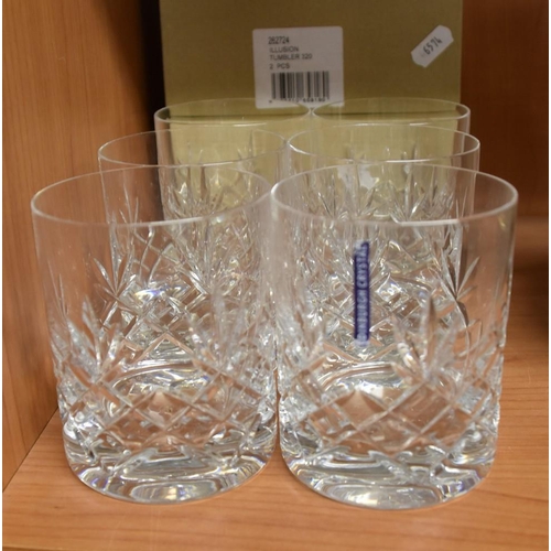 611 - Set of 6 Edinburgh Crystal Whisky Glasses