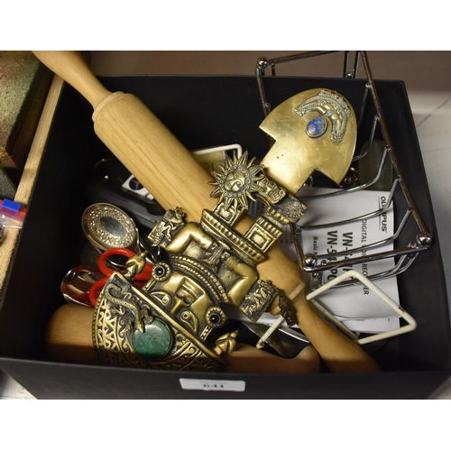 641 - Box - EP Cutlery, Pen Knife, Toast Rack, etc