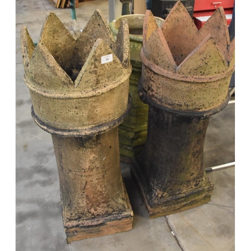 66 - Pair of Antique Chimney Pots